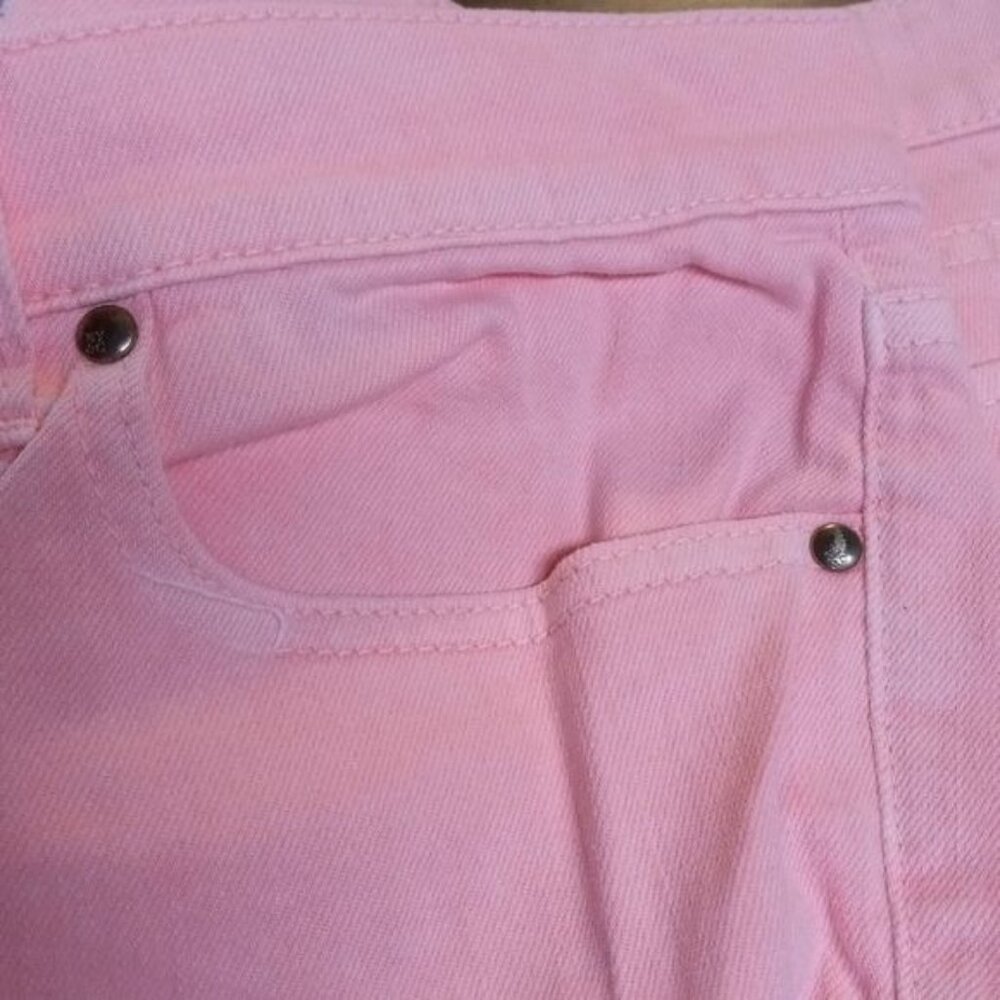 NY & Co Size 14 Jeans Womens Pink Denim Skinny Cotton/Spandex - Picture 3 of 14